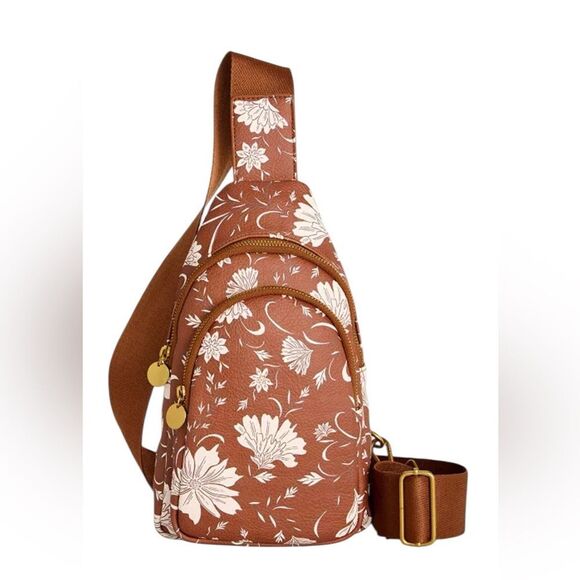 Style & Co Floral Printed Small Sling Bag - Picture 1 of 13